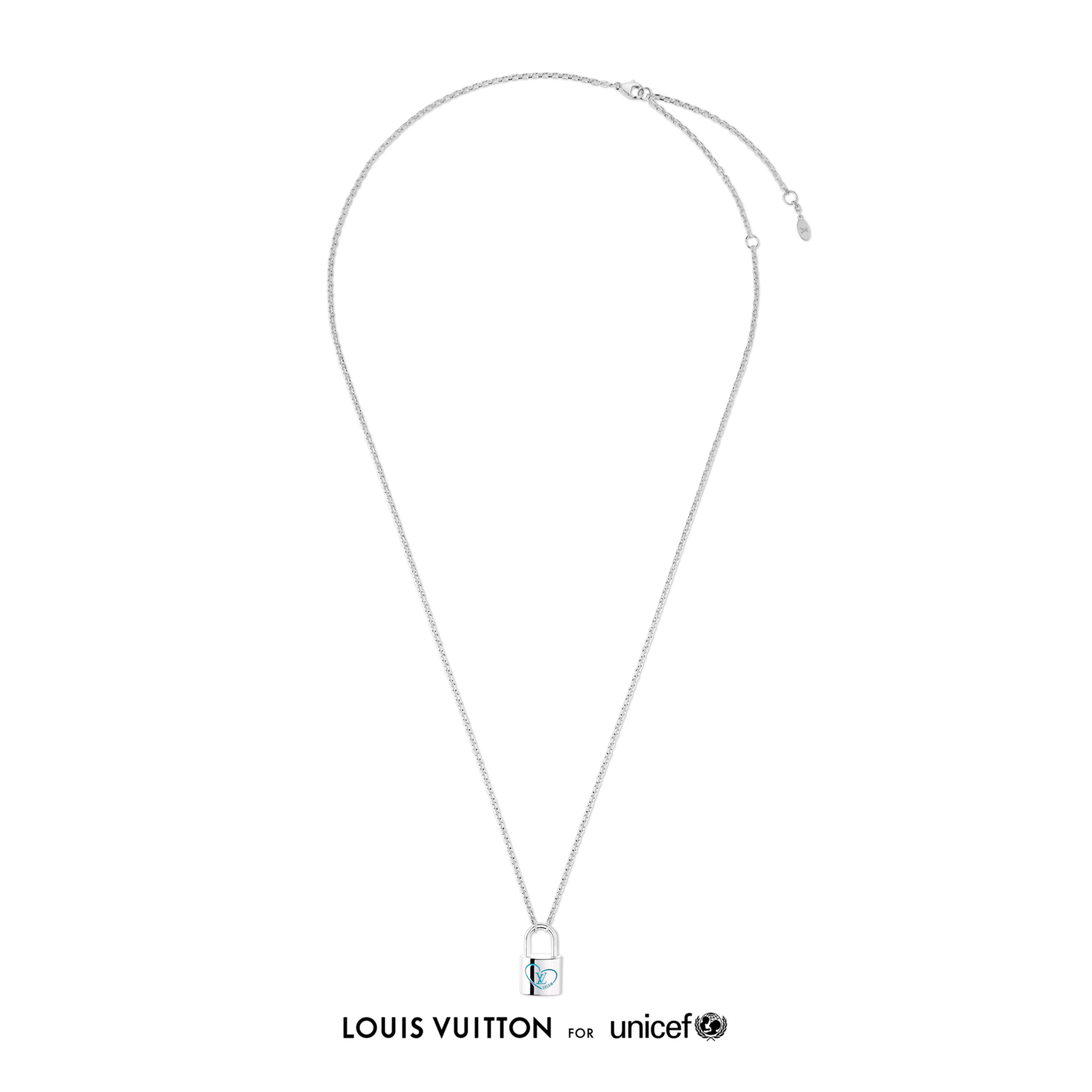 Silver Lockit x Felix Pendant, Sterling Silver and Blue